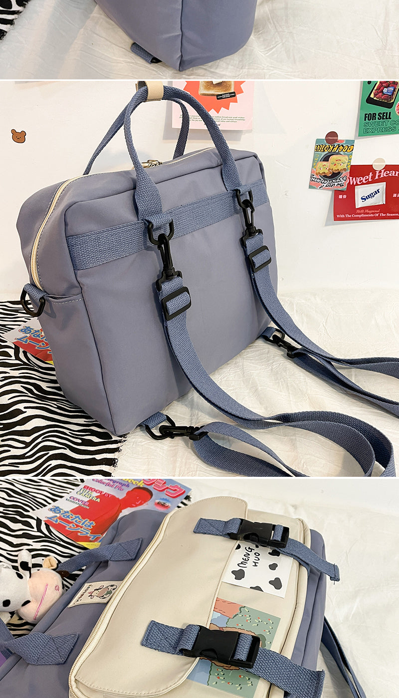 Gothslove Cute Backpacks For Women Teenage Girl Buckle Travel Bag Small Schoolbag Transparent Pocket Women Backpacks