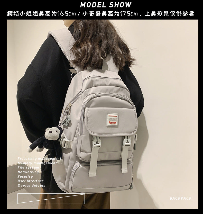 Gothslove Large Capacity Nylon Backpack Travel Backpack For Women Cool Backpacks for Men Bookbags Collegiate Highschool Backpack