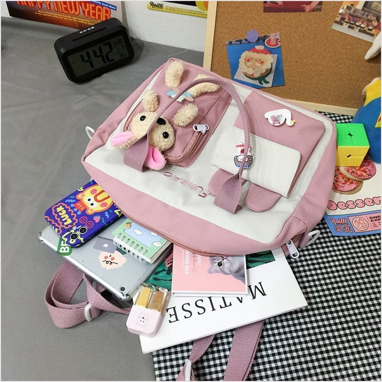 Gothslove Cute Backpacks For Women Nylon Waterproof Backpack Cute Girl School Bag Harajuku Kawaii Student Bookbags