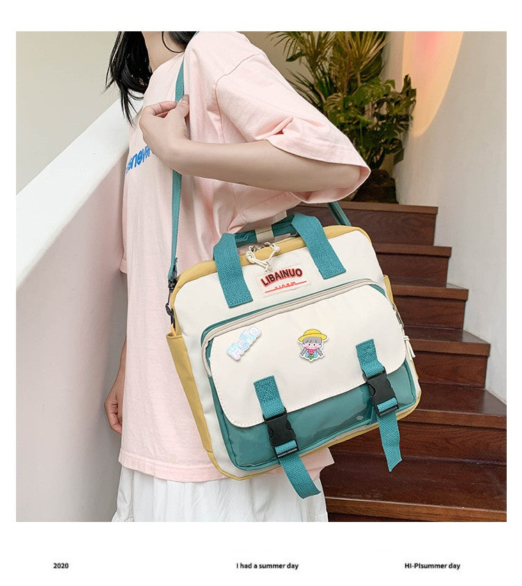 Gothslove Cute Women Backpack Trend School Bag For Girls Nylon Waterproof Crossbody Bag Large Capacity Kawaii Travel Backpacks