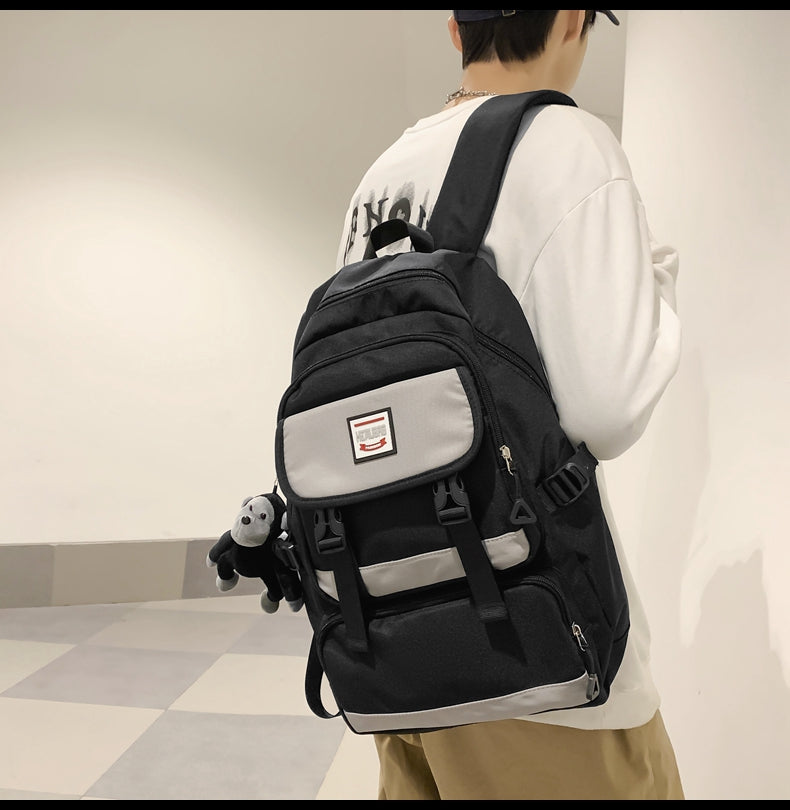 Gothslove Large Capacity Nylon Backpack Travel Backpack For Women Cool Backpacks for Men Bookbags Collegiate Highschool Backpack