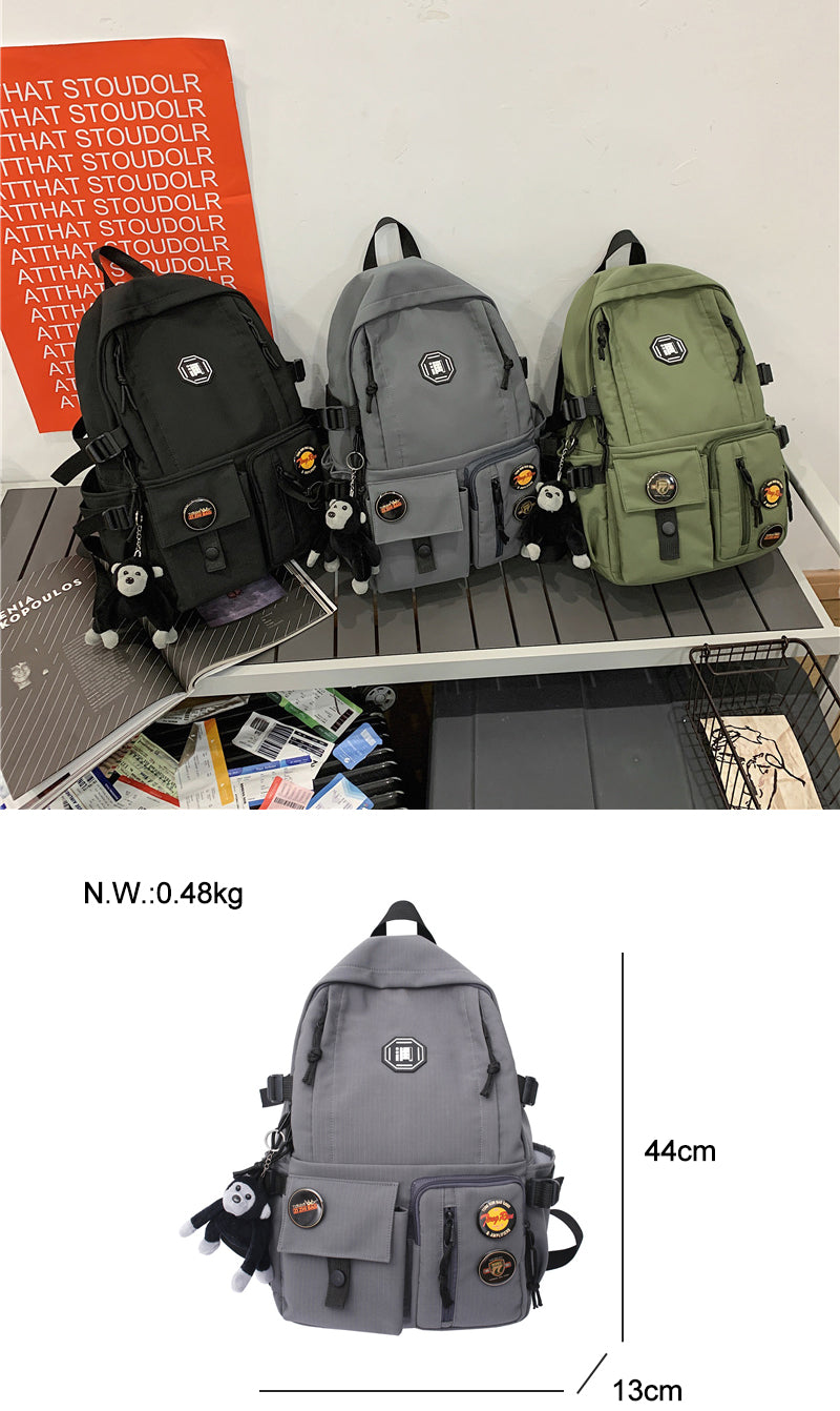 Gothslove Aesthetic Backpacks Waterproof Nylon Collegiate Backpack Large Capacity Highschool Backpack Travel Backpack For Women Men
