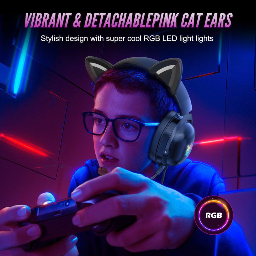 ONIKUMA X11 Cat Ears Gaming Headset