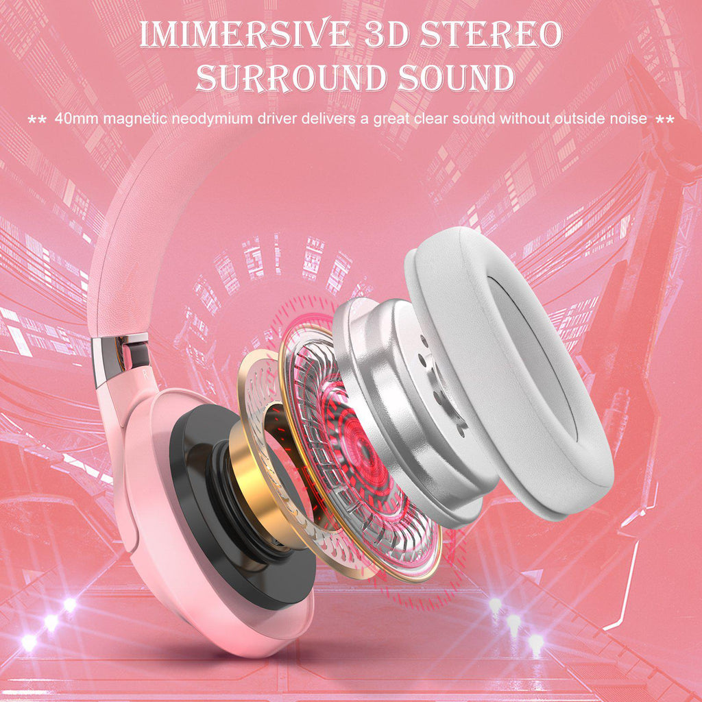ONKUMA K15 Pink Gaming Headset