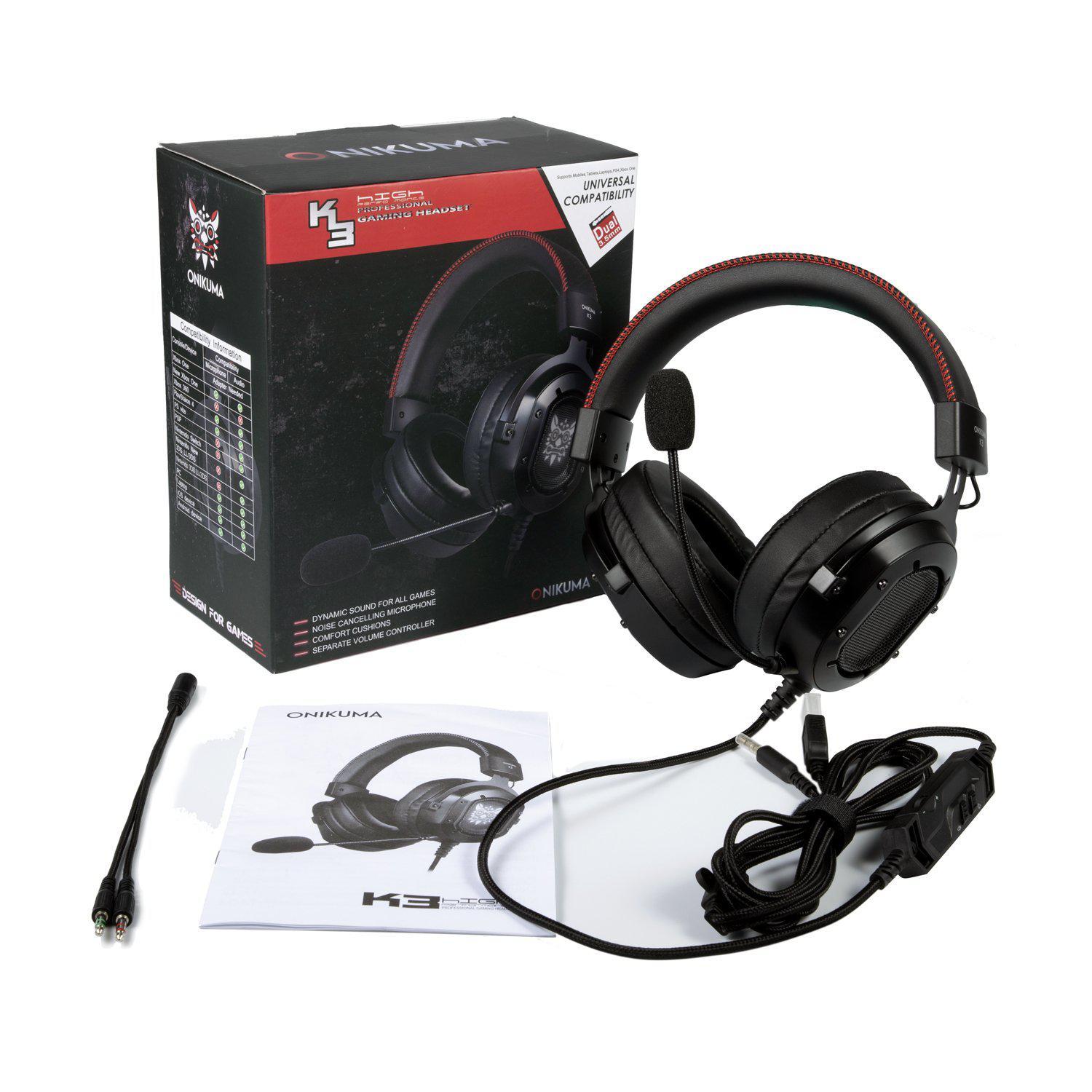 ONIKUMA K3 Wired RGB Light Gaming Headset