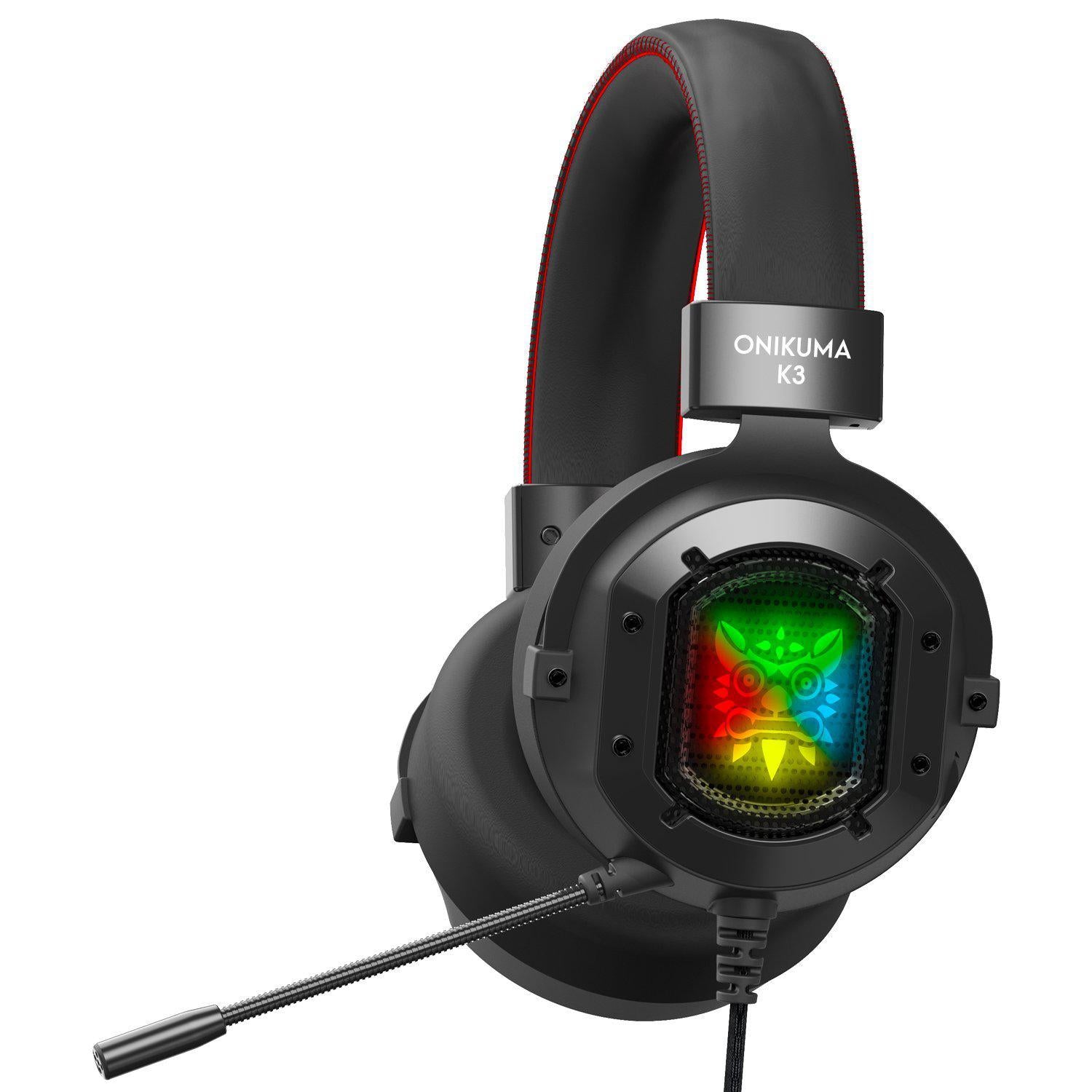 ONIKUMA K3 Wired RGB Light Gaming Headset