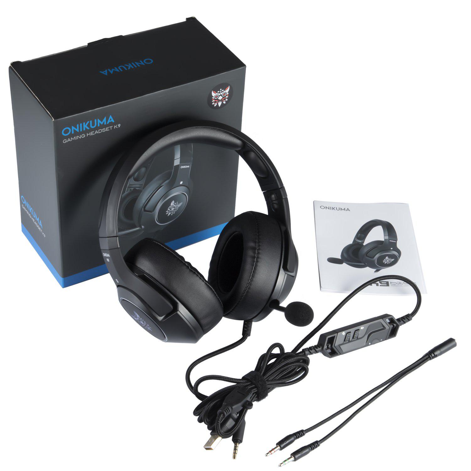 Onikuma K9 RGB Noise Canceling Gaming Headset With Microphone