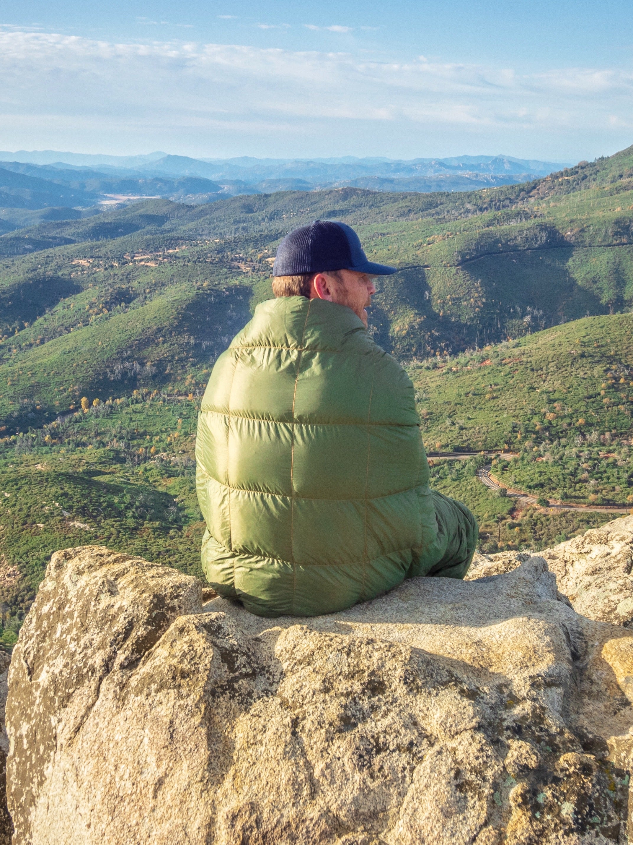 Down Puffy Blanket - Olive