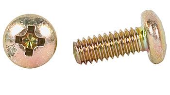 PHILLIPS PAN HEAD SCREW/Carbon steel, Cadmium plated, 4-40, 1