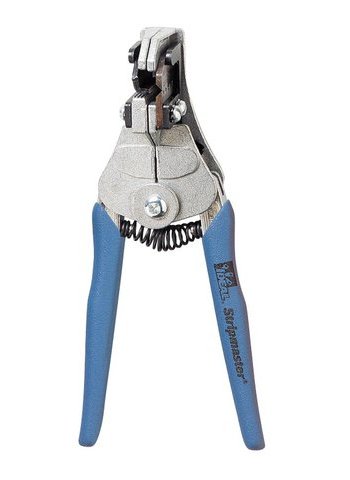 STRIPMASTER LITE WIRE STRIPPER/16-22 AWG. Knife-type blades. Strips wire up to 7/8. Wire gripper holds wire centered in hole.