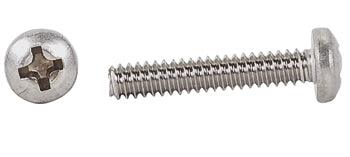 PHILLIPS PAN HEAD SCREW/Stainless steel, 6-32, 5/16