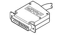 CABLE CLAMP/D connector, 15 position, size 2, 2 entry, thermoplastic material, 8.13 mm cable diameter. ROHS compliant.