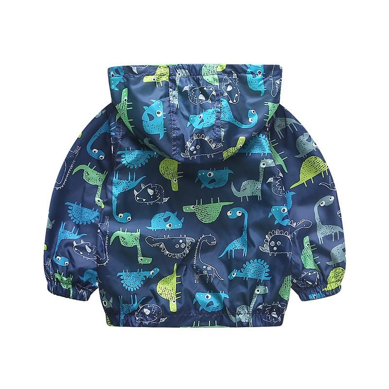 7 Color Options Dinosaur Hooded Jackets 24M-5T