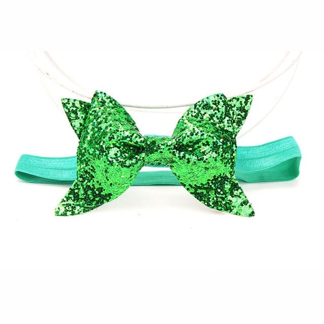 7 Colors Cute Newborn Shiny Sequins Bow Knot Headband