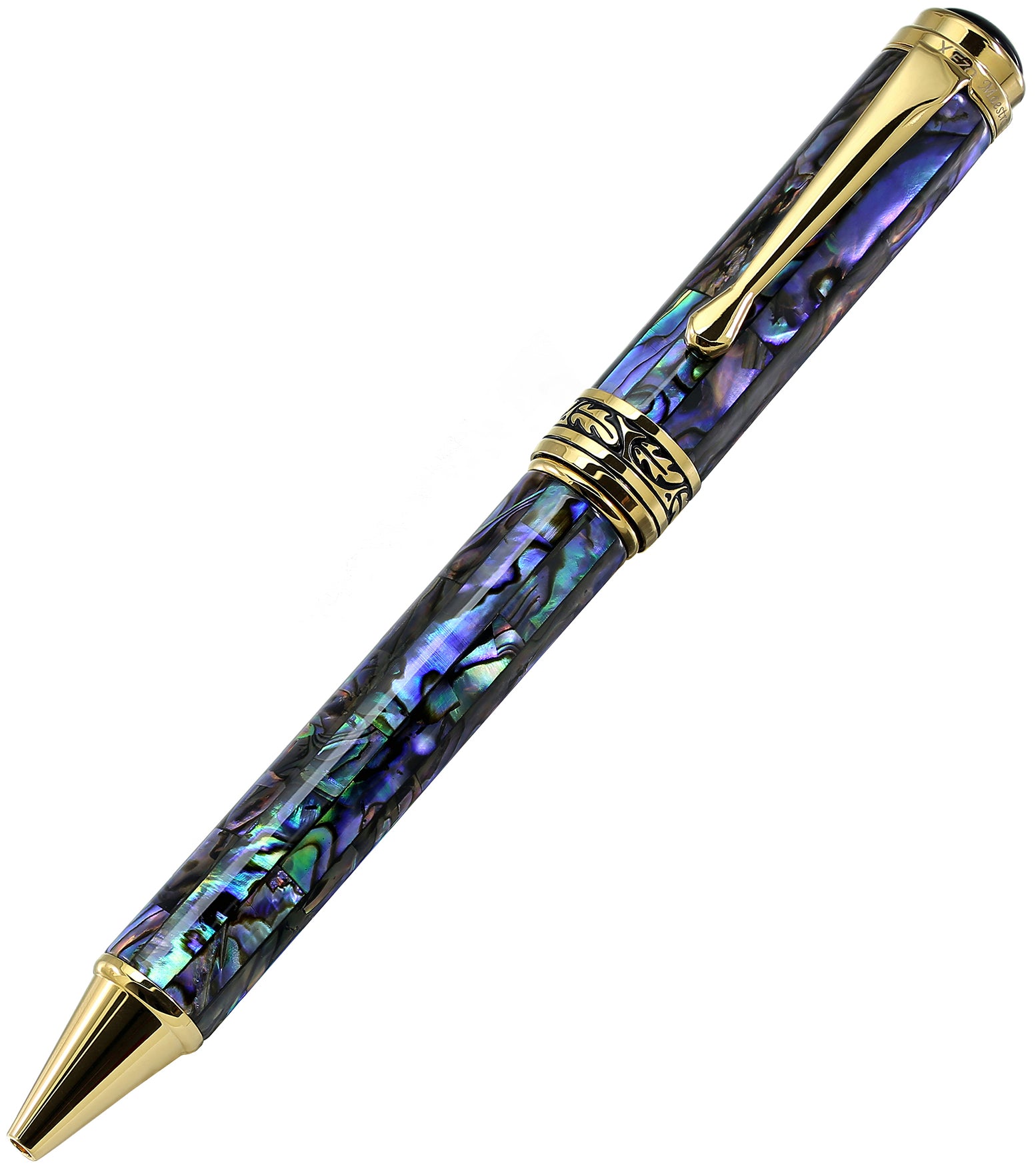Maestro? Paua Abalone Sea Shell Ballpoint Pen - 18K Gold Plated