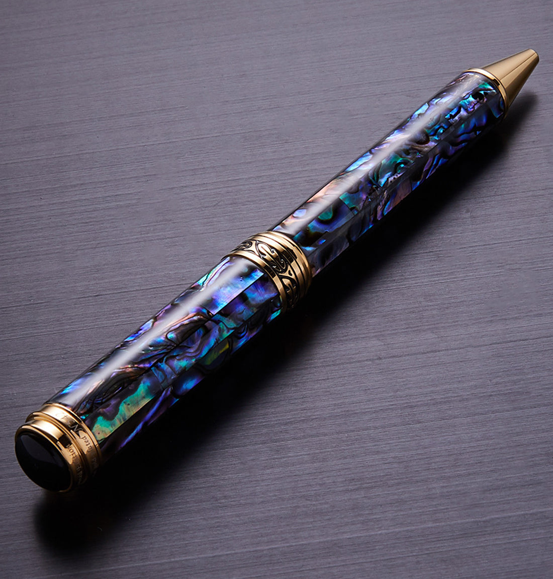 Maestro? Paua Abalone Sea Shell Ballpoint Pen - 18K Gold Plated