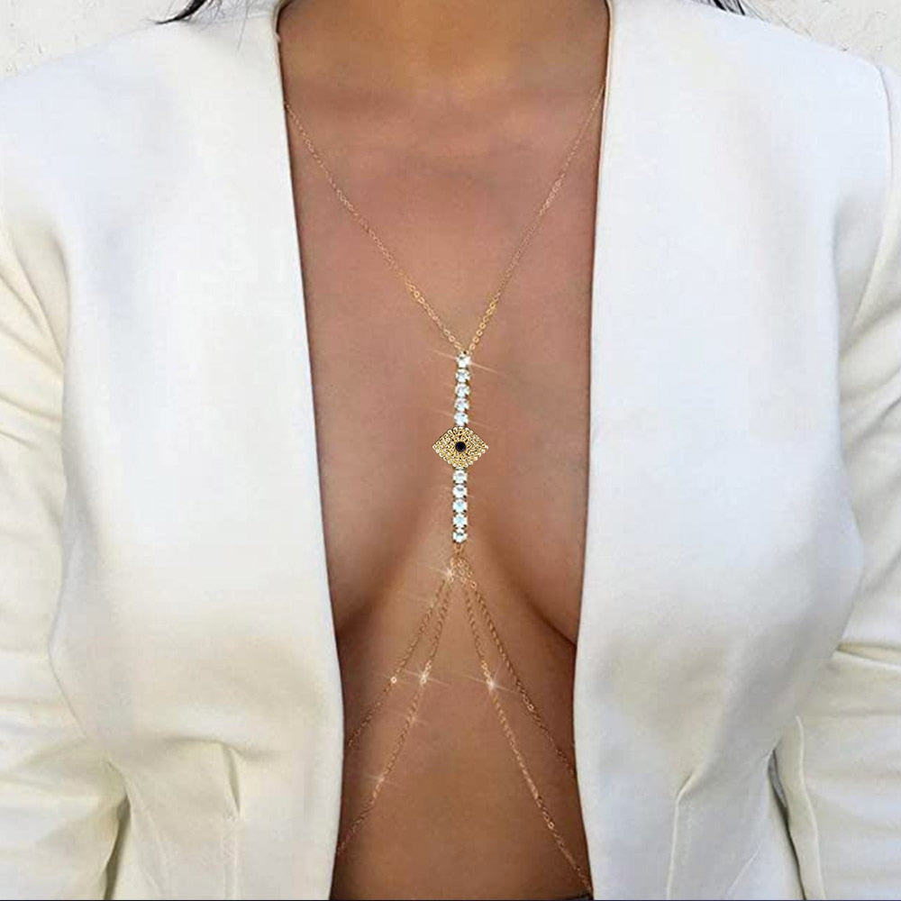 Body Necklace Bra Chain Eye