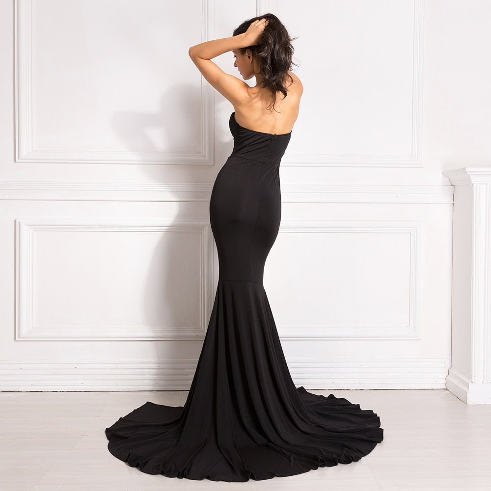 Long Maxi Dress with Side Slit