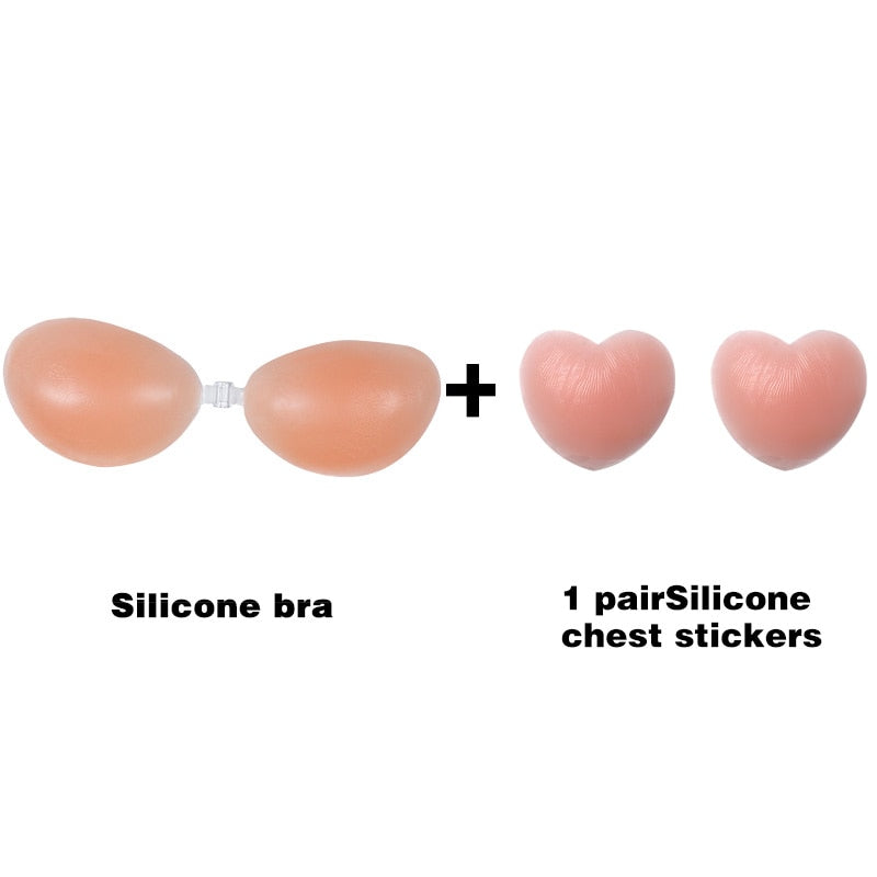 Invisible strapless Silicone Bra