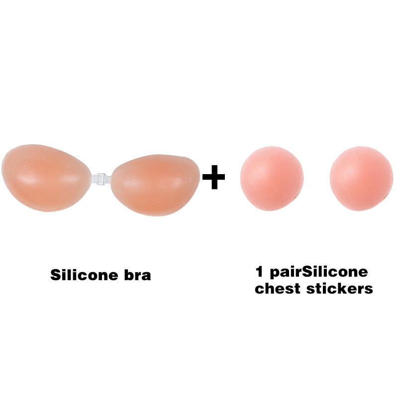 Invisible strapless Silicone Bra