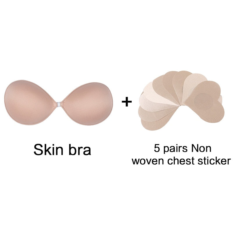 Invisible strapless Silicone Bra