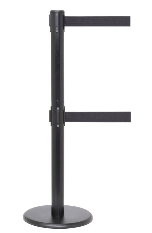 Crowd Control Barriers Stanchions QueuePro 250 Twin - 11 FT Belts