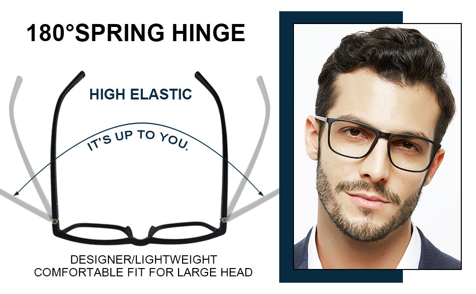 Men’s Reading Glasses Stylish Readers Light Weight Reading Glasses By MARE AZZURO