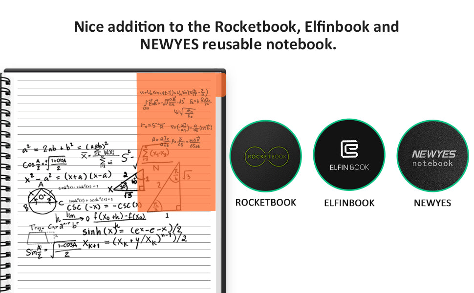 great additional to rocketbook, elfinbook and newyes smart notebook