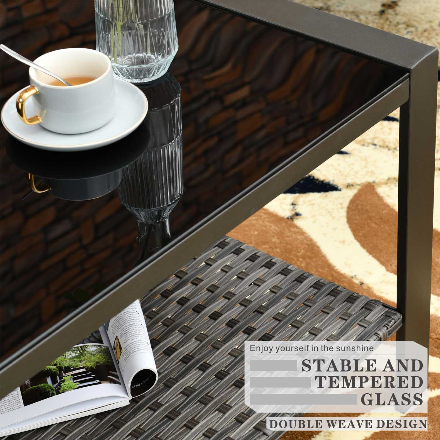 Ovios Patio Conversation Set 5 Person Seating