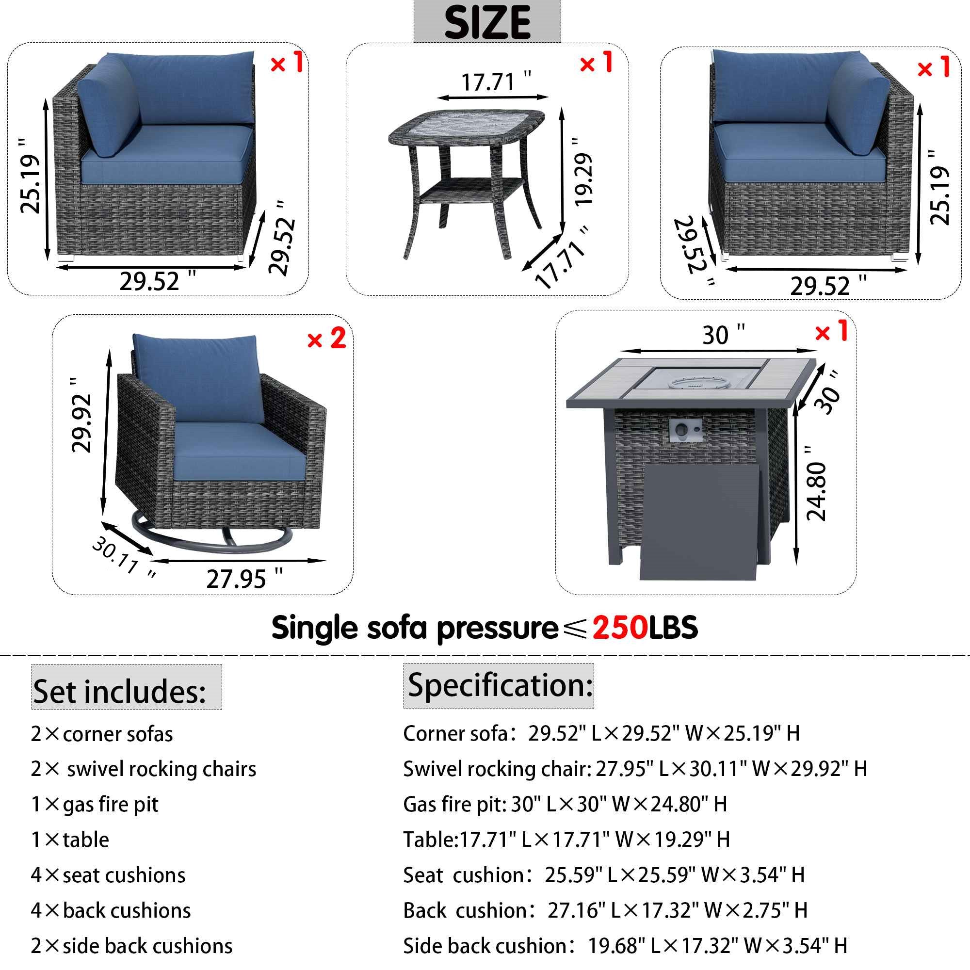 Ovios sectional set