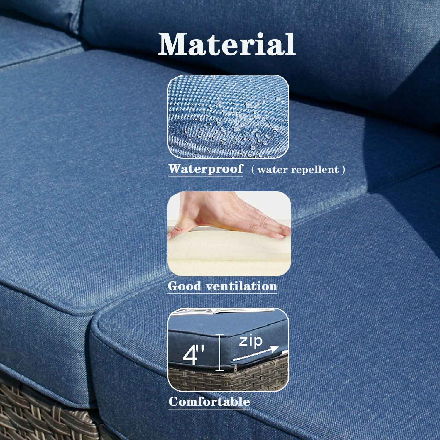 Ovios Patio Furniture Set King 12-Piece