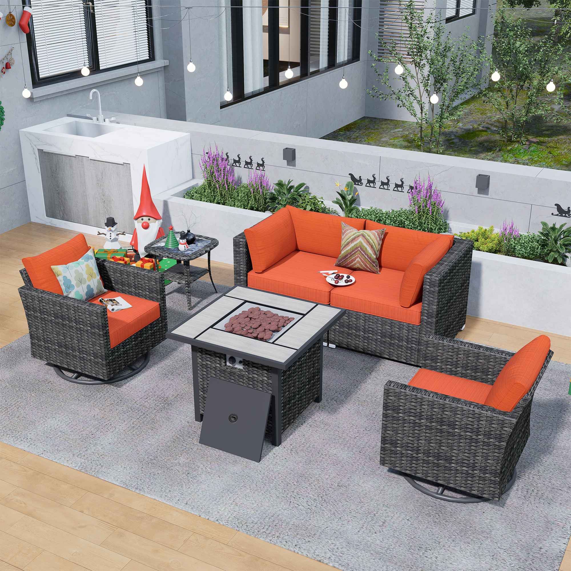 sectional patio