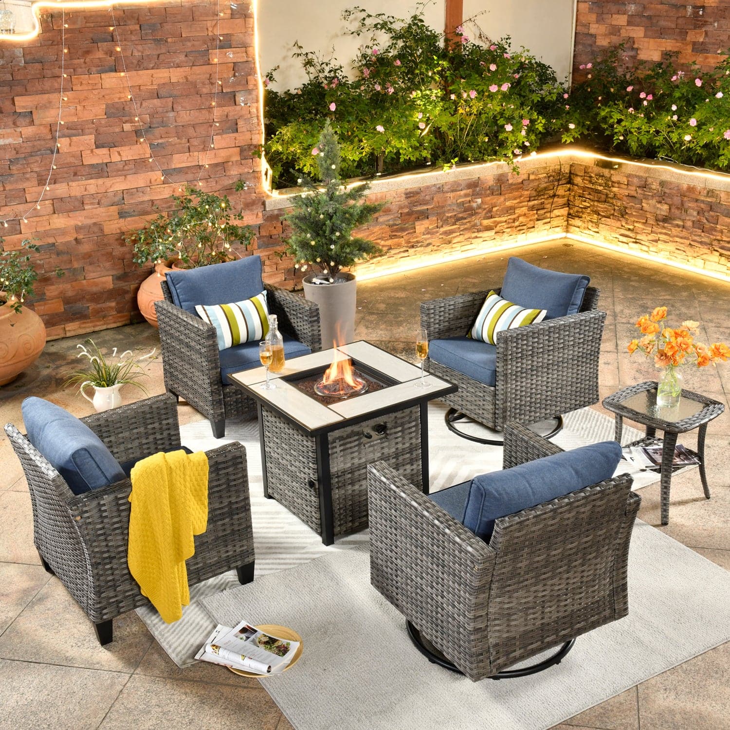 outdoor furniture fire pit