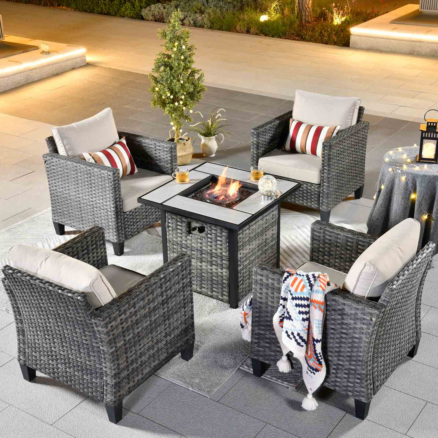 fire pit table for patio