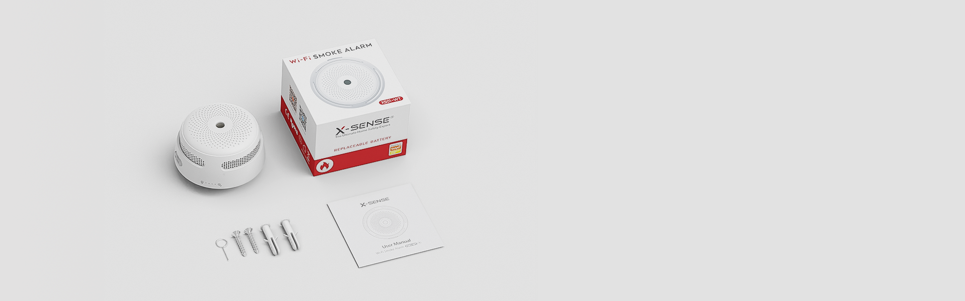 XSense XS01WT WiFi Smoke Detector, Wireless Smart Smoke Alarm