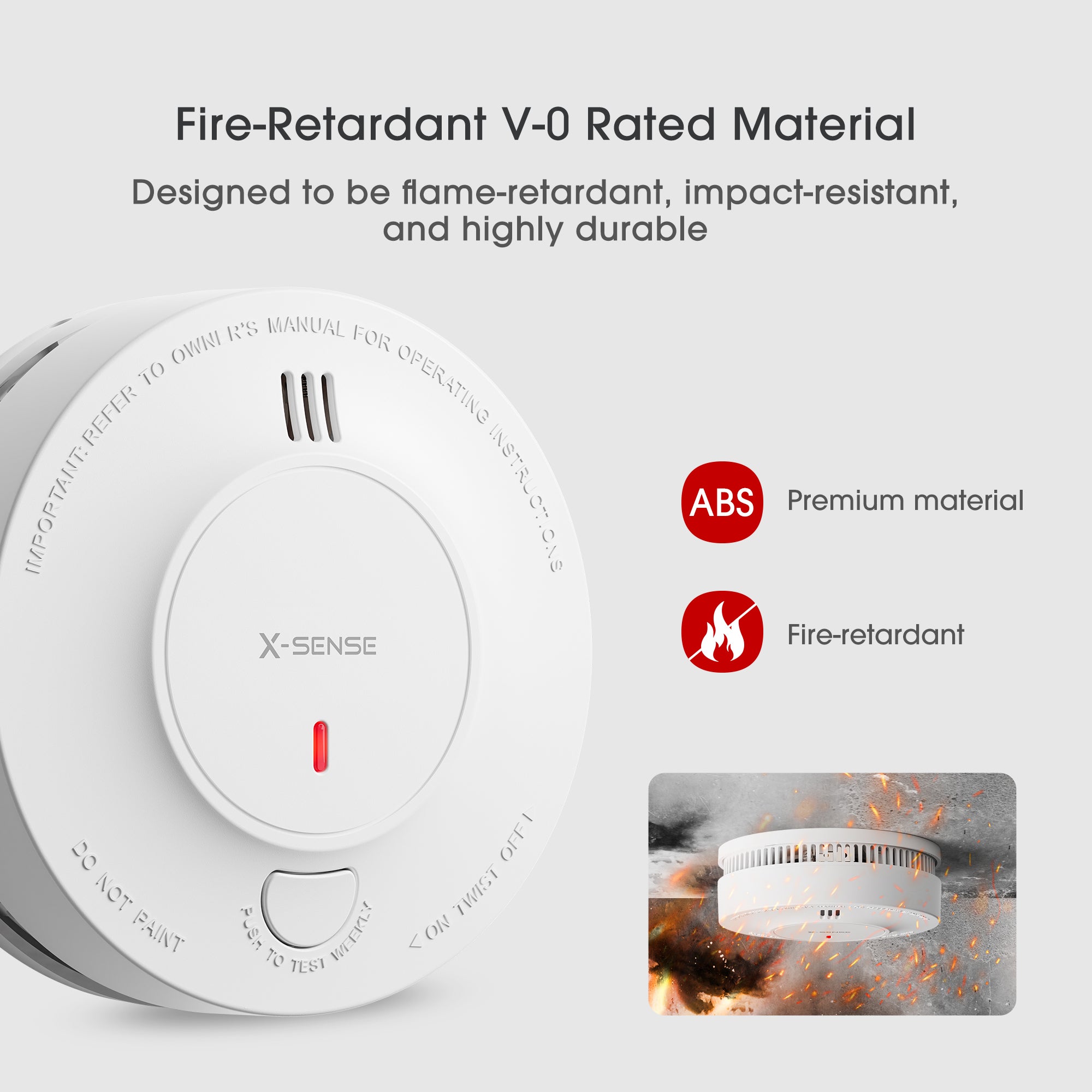 X-Sense SD19-W wireless interconnected smoke detector