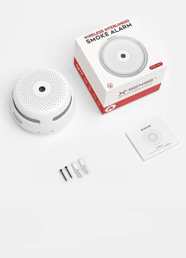 X Sense Xs01 Wr Wireless Interconnected Smoke Detector Fire Alarm