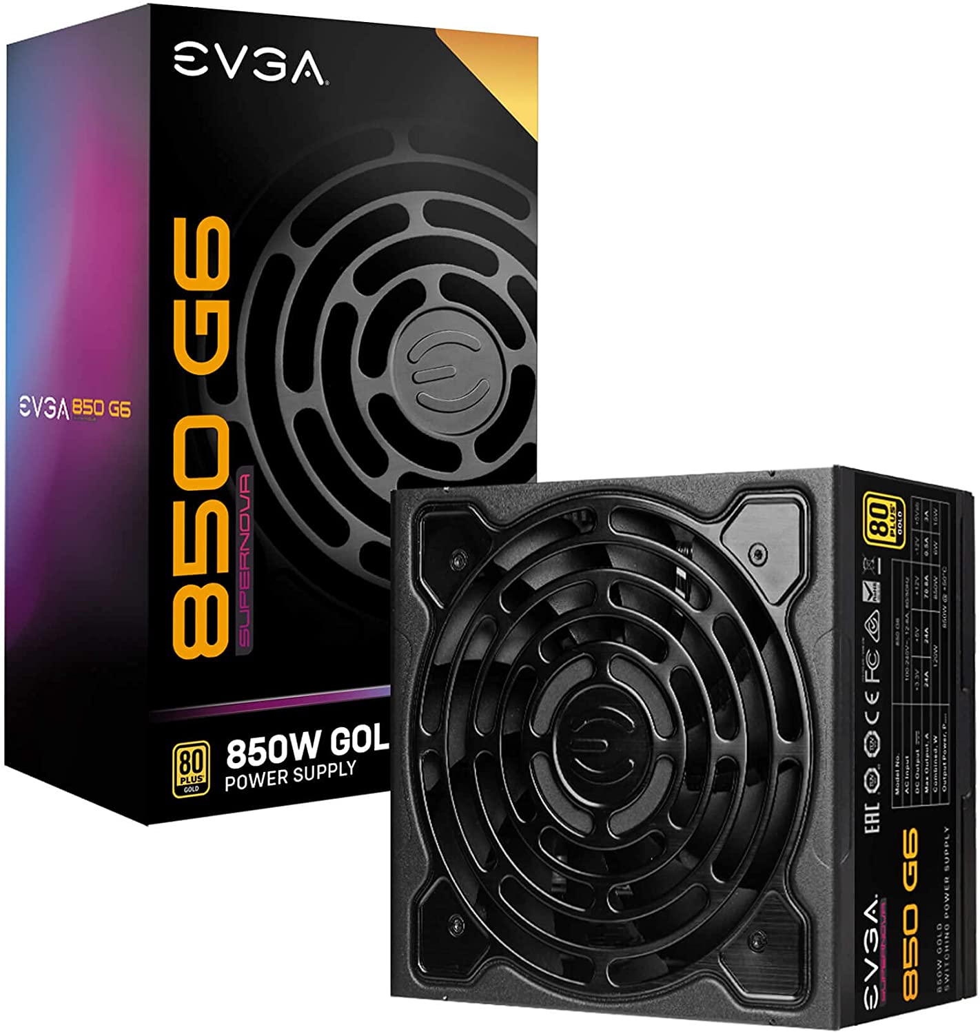 220-G6-0850-X1 EVGA 850W G6 Modular Power Supply 843368068370