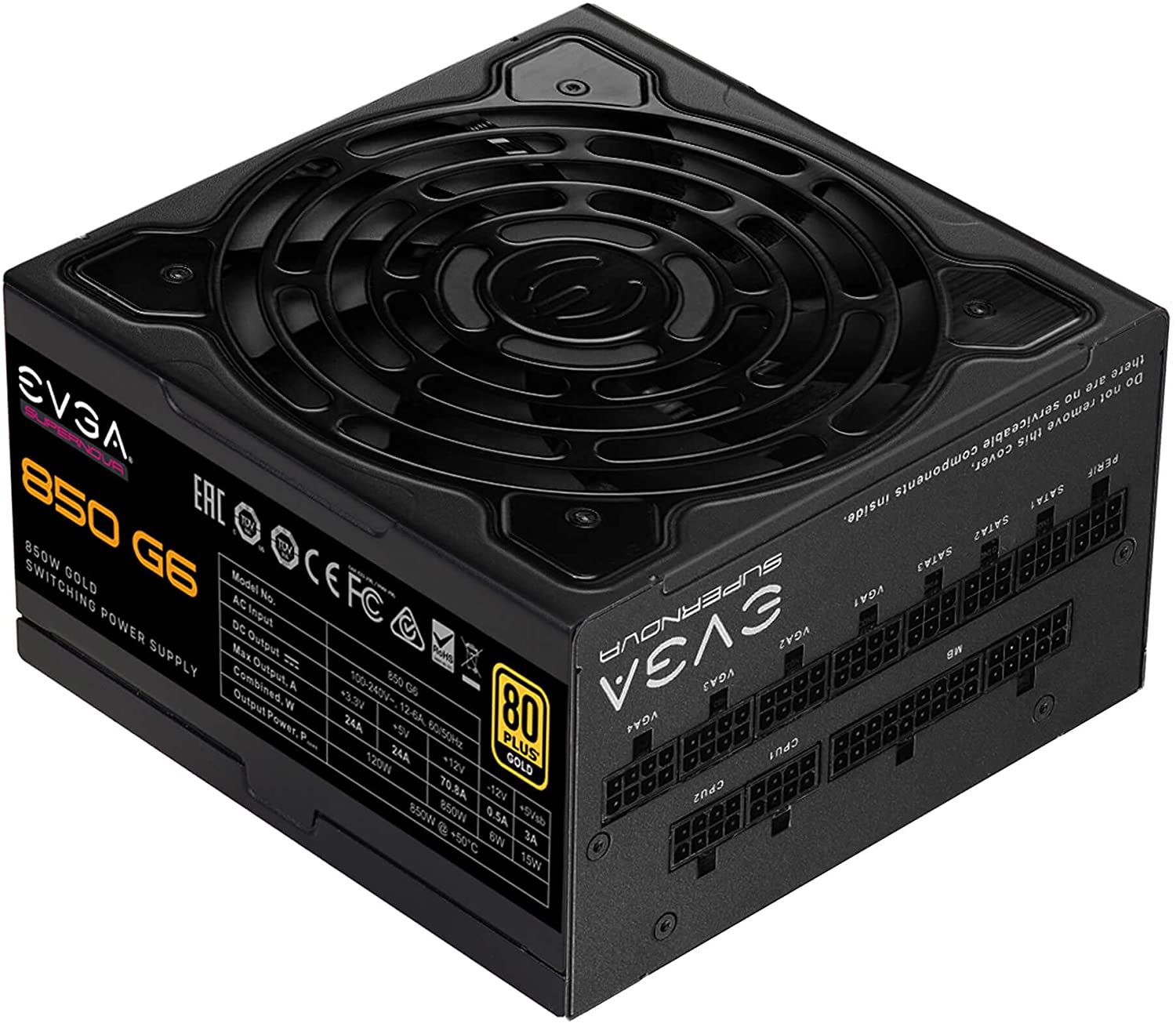 220-G6-0850-X1 EVGA 850W G6 Modular Power Supply 843368068370