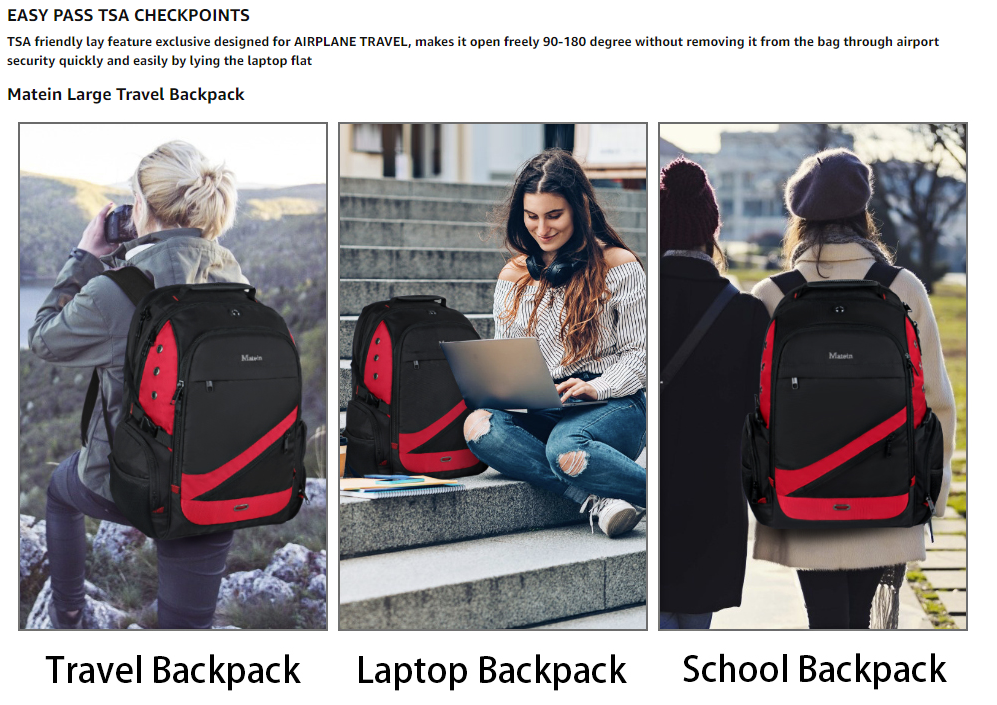 matein laptop backpack