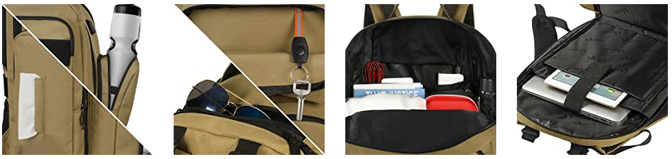 Matein heavy duty backpack with lunch box - lunch backpack