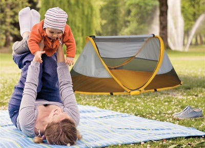 Consejos para acampar con el bebé