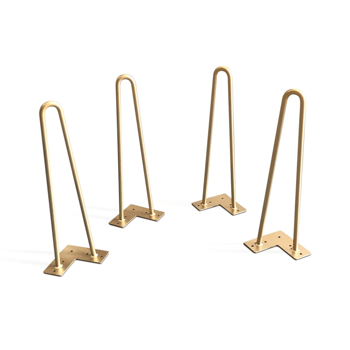 Premium 2 Rod Hairpin Legs -  Brass 1/2