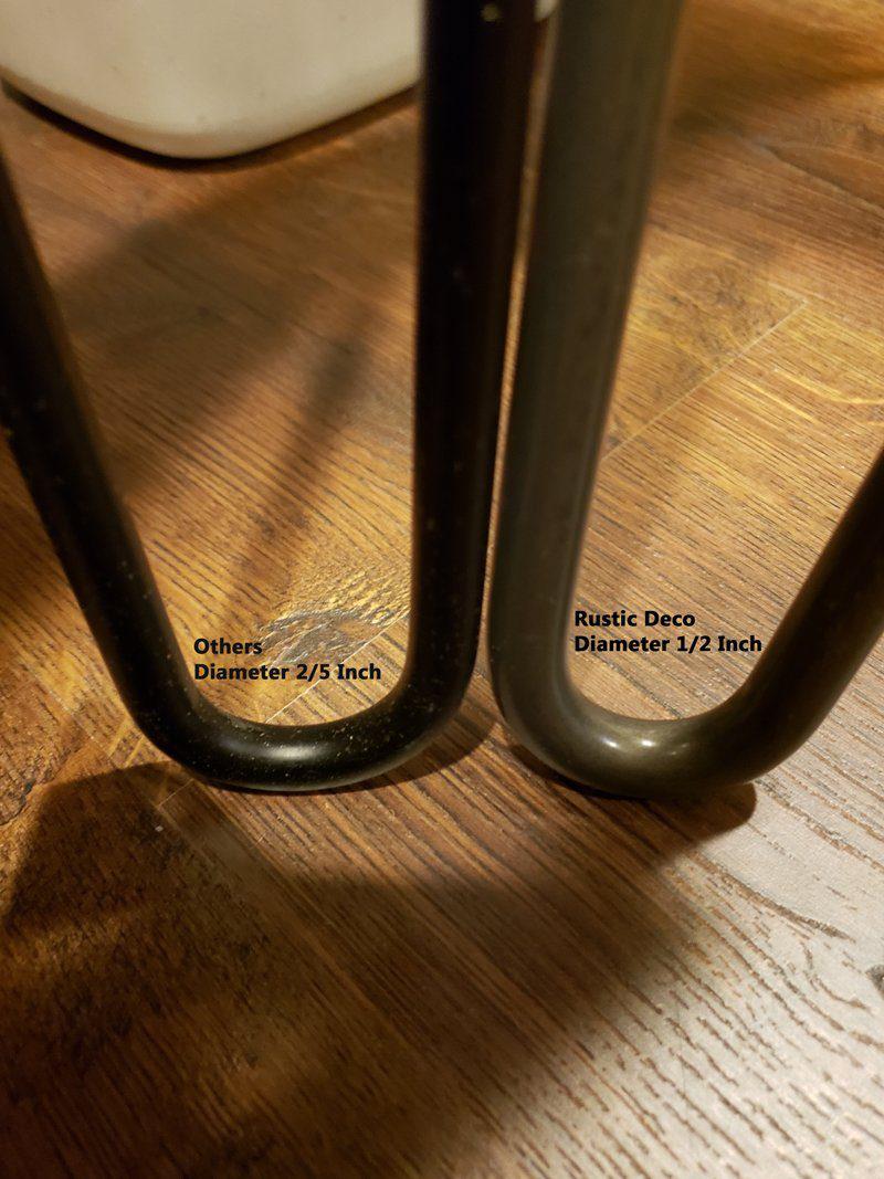 Premium 2 Rod Hairpin Legs -  Brass 1/2