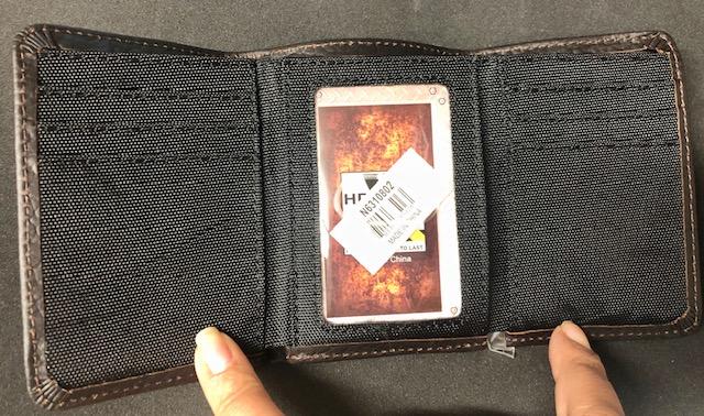 Brown Xtreme Trifold Leather Wallet by HD Extreme N6310802