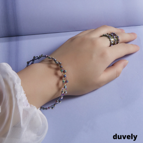 Magic 2 in 1 Folding Retractable Ring Bracelet DreamyColor