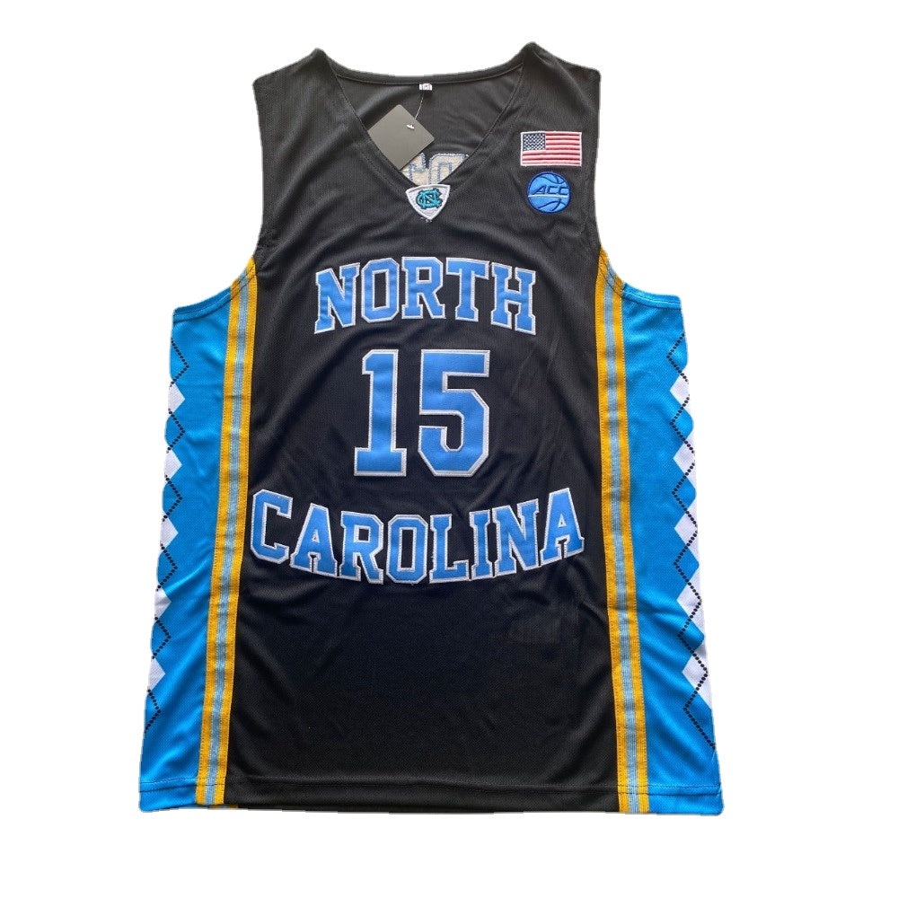 Retro Vince Carter #15 North Carolina Basketball Jersey College Black