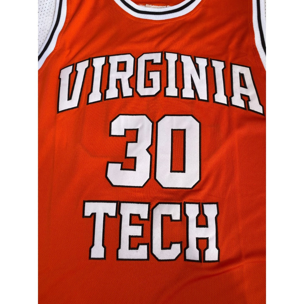 Dell Curry #30 Virginia Basketball Jersey Orange