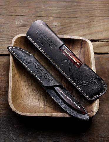 Leather Mustache-Beard Comb Sleeve