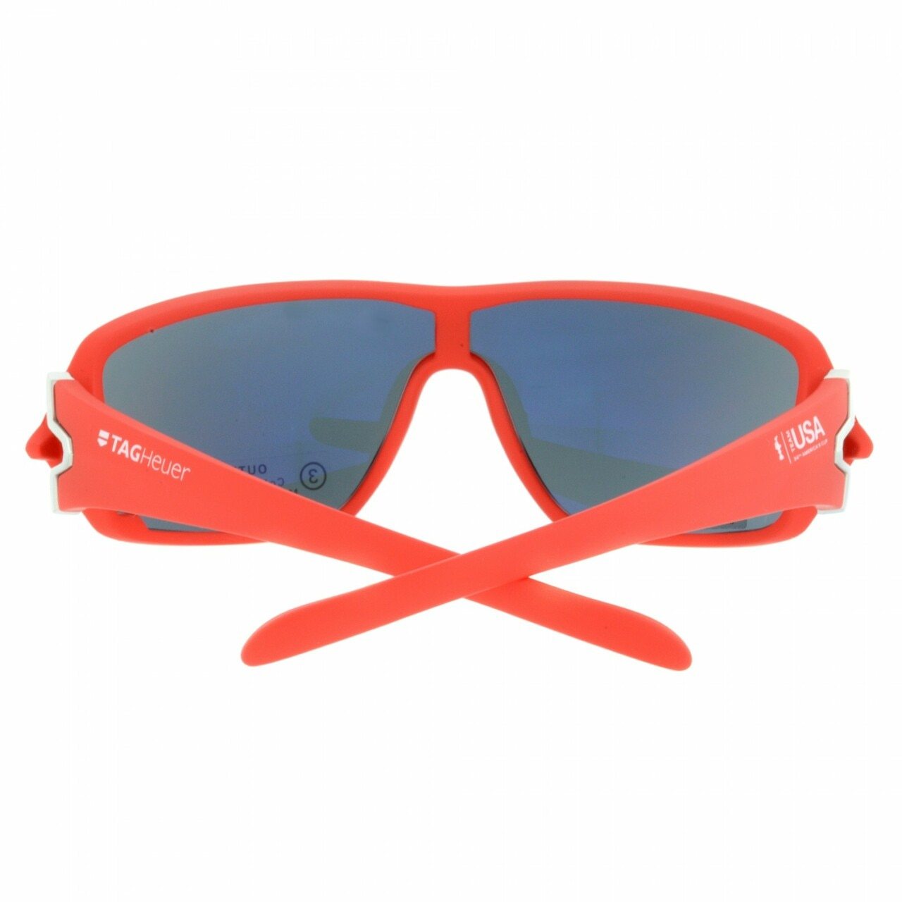 TAG Heuer 9201-107 Team USA Racer Red Shield Grey Lens Wrap Sunglasses